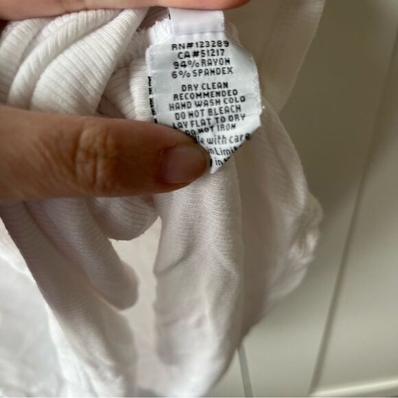 Michael Lauren Richard White Fitted Tank Dress with Slit Neck Size large NWT - Picture 6 of 10